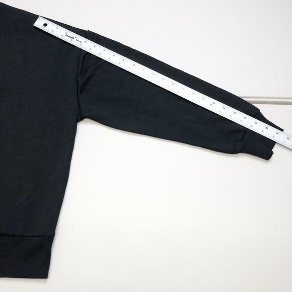 Francesca’s Women’s LA PARISIENNE Sweatshirt Black Size Small Logo - Picture 4 of 7